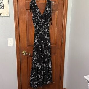 Black and white Maxi dress